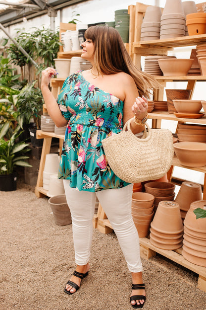 Day Trip Blouse in Aqua