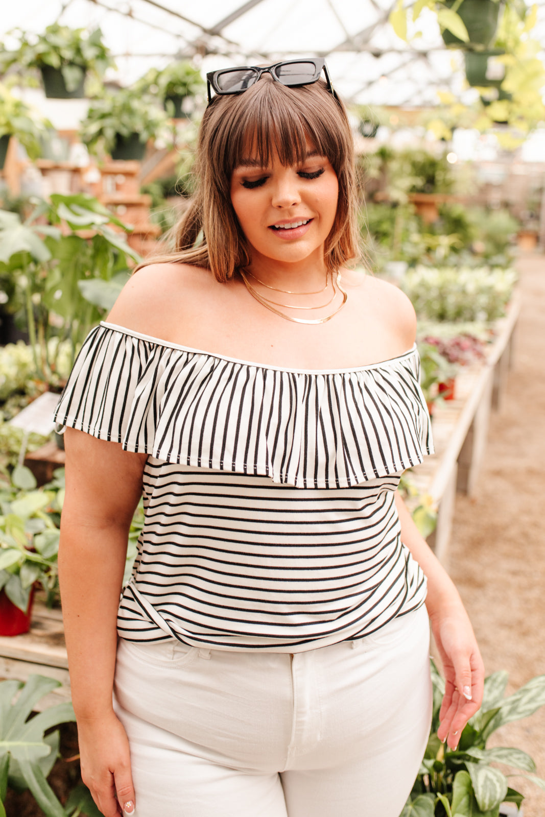 Extra Time Striped Top