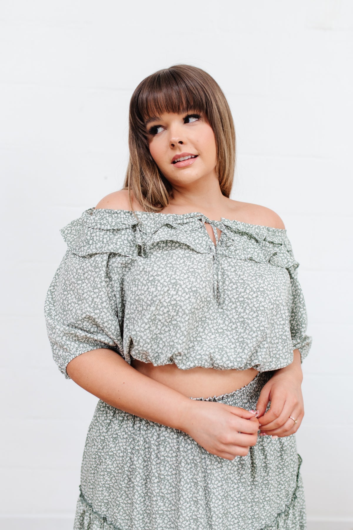 Golden Hour Top in Sage