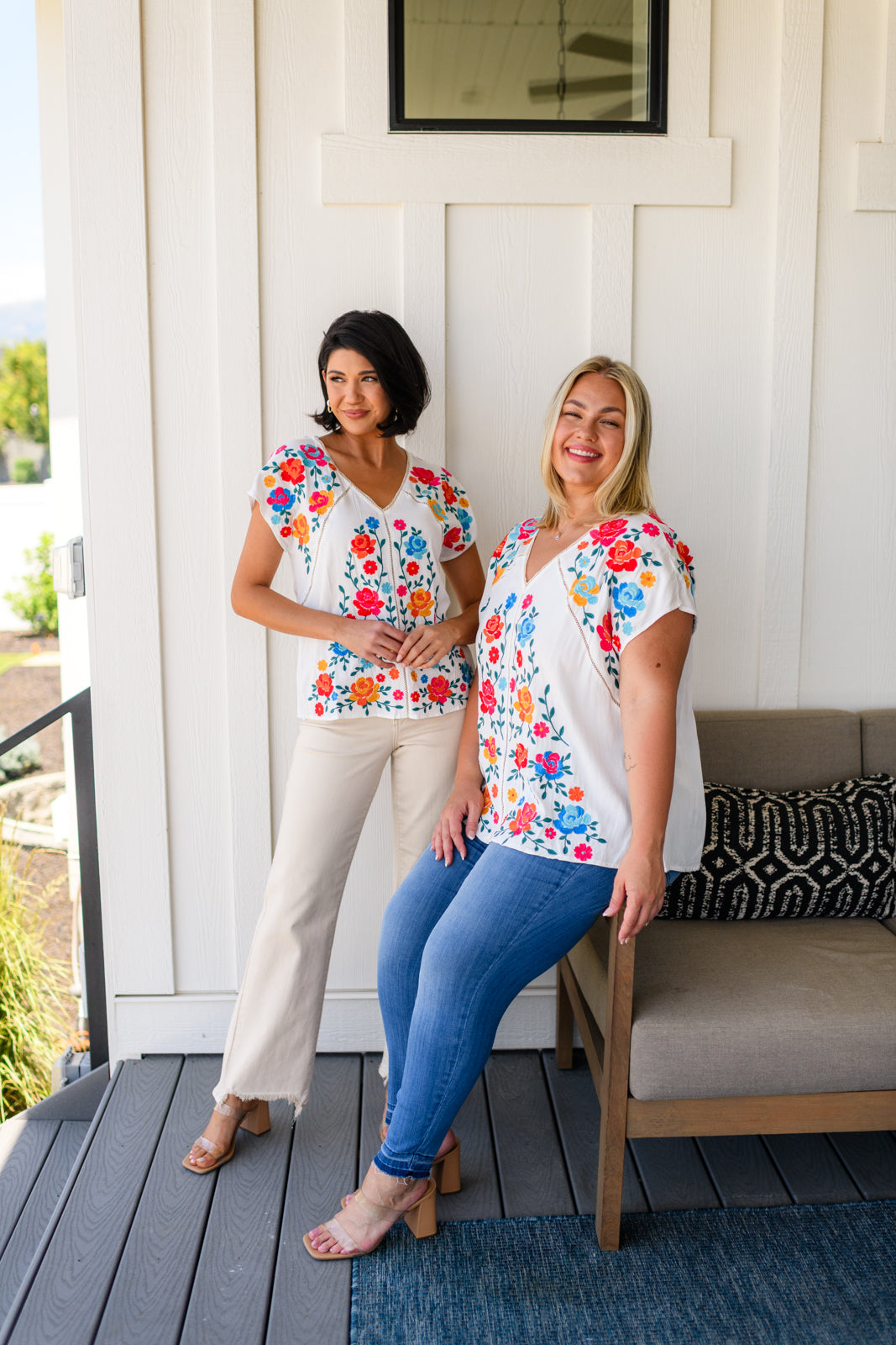 Rose Garden Embroidered Blouse