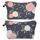 Pouch - Charcoal Floral