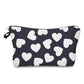 Pouch - Heart, Black and White