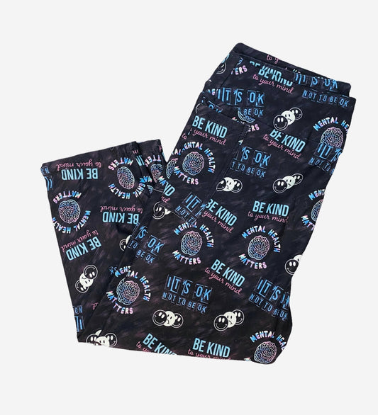 Mental Health Awareness Leggings Pocket Capri