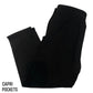Solid Black Capri -Pockets