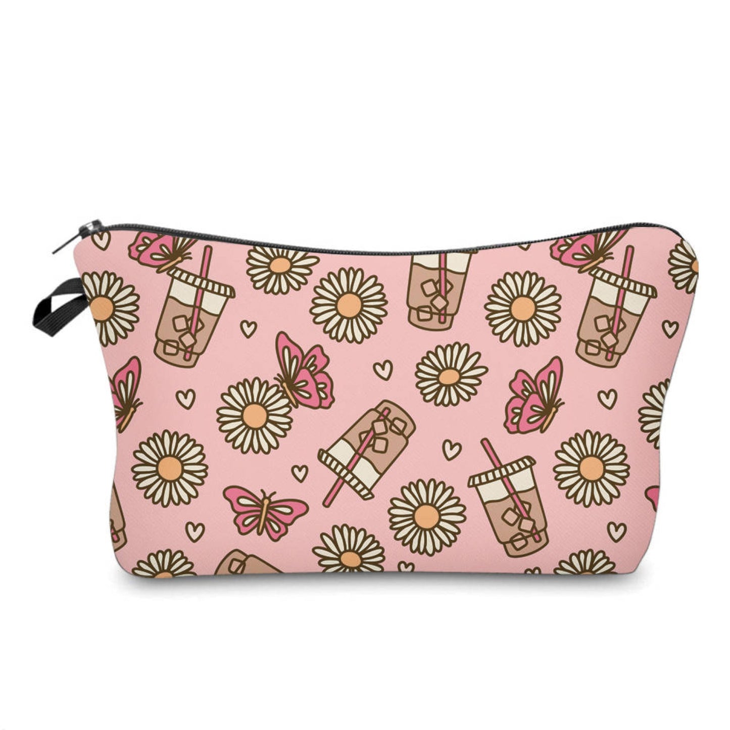 Pouch - Pink Iced Coffee Daisy