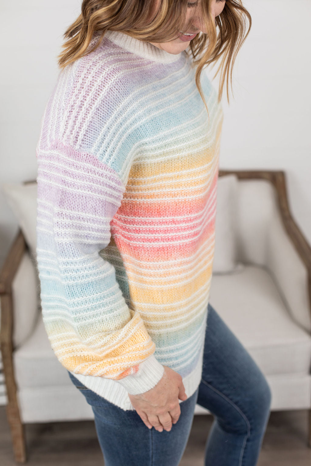 PREBOOK Rainbow Stripe Sweater