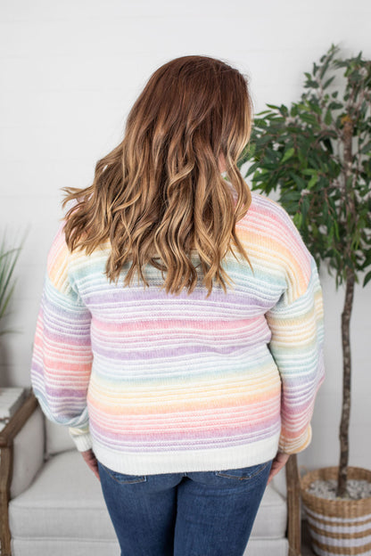 PREBOOK Rainbow Stripe Sweater