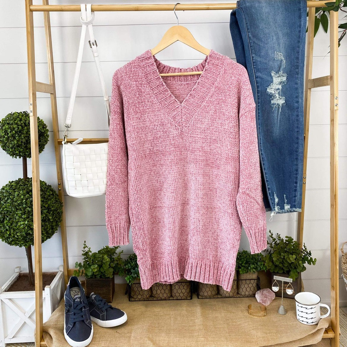 PREBOOK Sierra Chenille Sweater - Blush