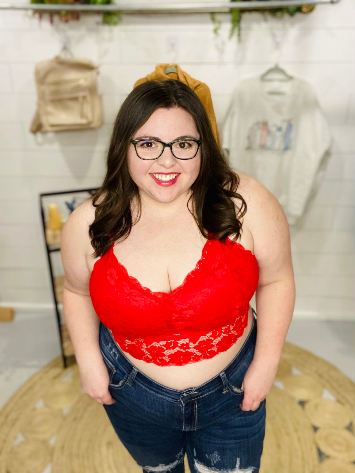 PREORDER: JULIETTE Lace Bralette in Red