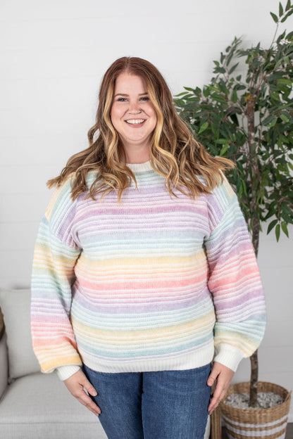 PREBOOK Rainbow Stripe Sweater