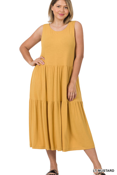 Evelyn Tiered Midi Dress