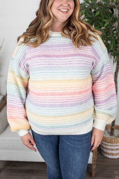 PREBOOK Rainbow Stripe Sweater