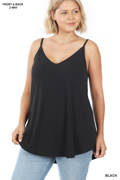 Everyday Reversible Cami in Black Large and 3XL