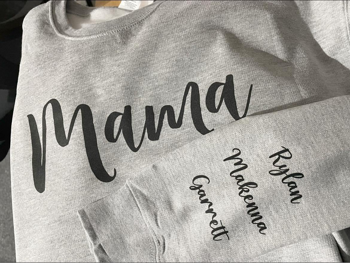 Personalized Names you Love Sweatshirt