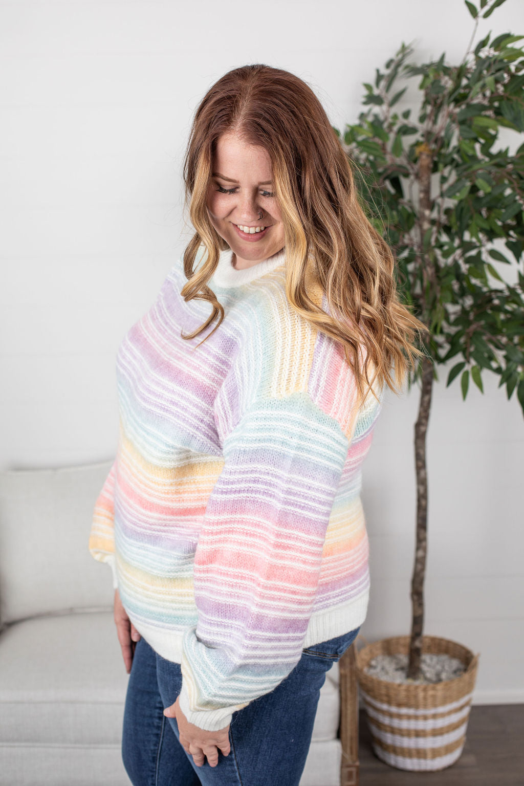 PREBOOK Rainbow Stripe Sweater