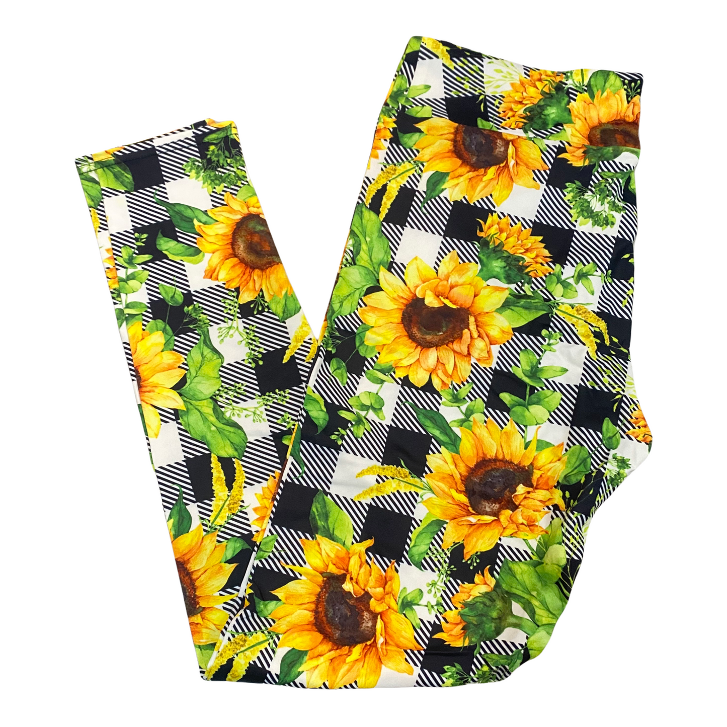 Sunflower Plaid Leggings