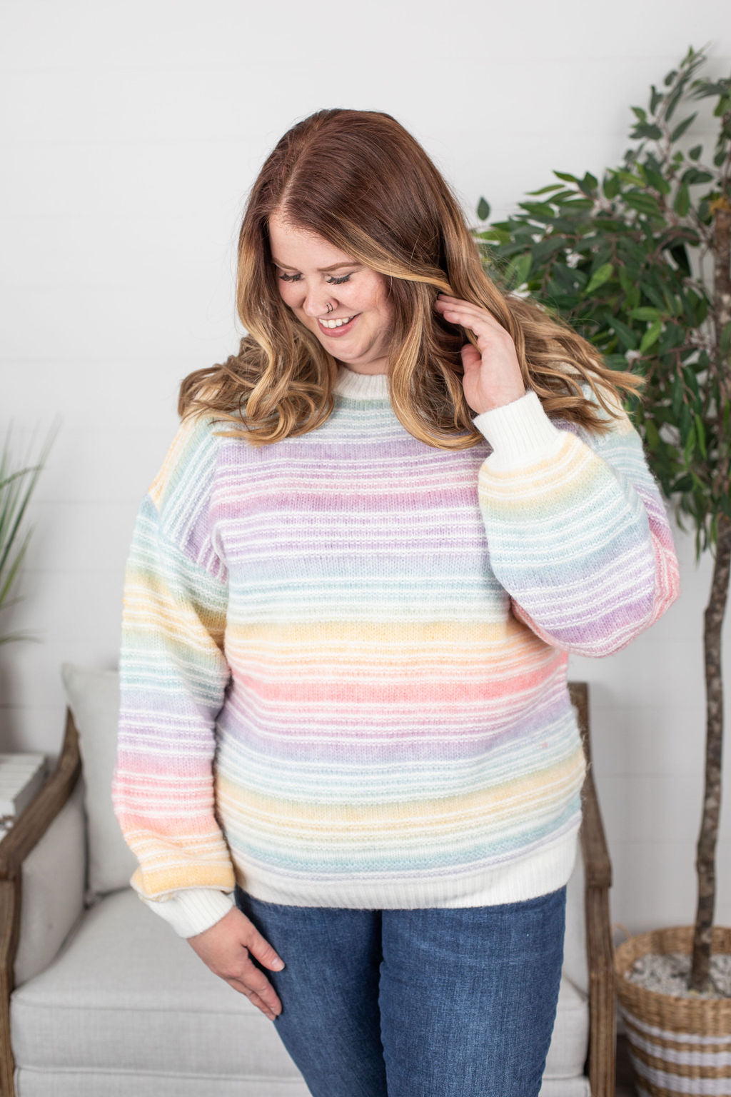 PREBOOK Rainbow Stripe Sweater